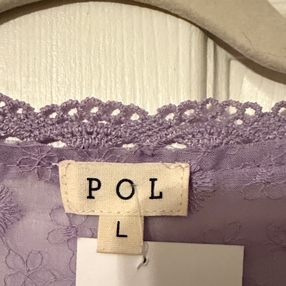POL Lavender Lace Cardigan - Picture 2 of 8